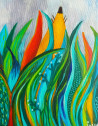 Blooming original painting by Inesa Gervė. Splash Of Colors