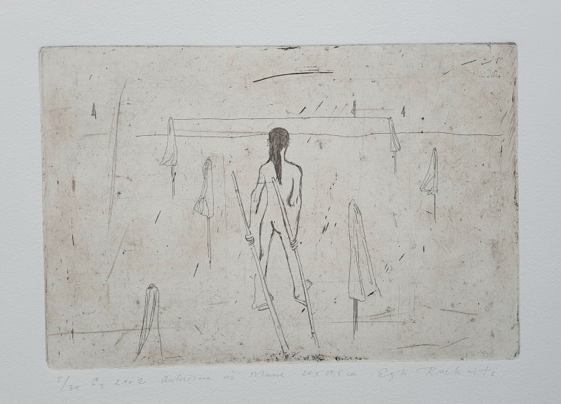Eglė Kuckaitė tapytas paveikslas Anksčiau už mane, Miniatiūros - Maži darbai , paveikslai internetu