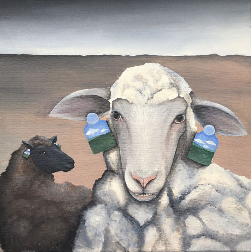 Emilija Šileikaitė tapytas paveikslas Ganykla, Animalistiniai paveikslai , paveikslai internetu