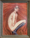 Daiva Karaliūtė-Smilgevičienė tapytas paveikslas Modern Mermaid, Mados iliustracija , paveikslai internetu