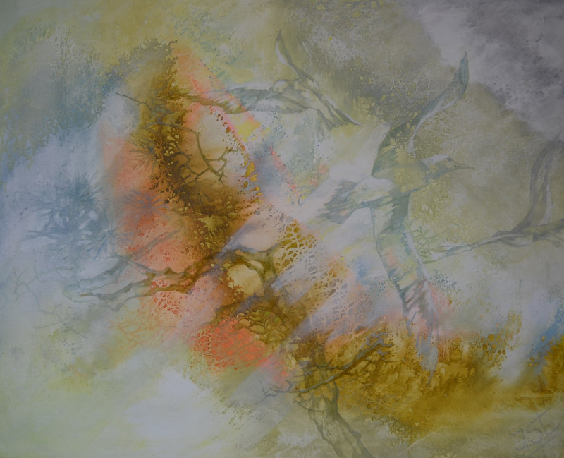 Irena Čingienė tapytas paveikslas Dangaus švytėjimas, Išlaisvinta fantazija , paveikslai internetu