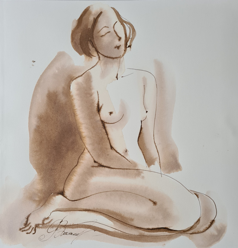 Act No. 6 original painting by Svetlana Ovinova. Nude