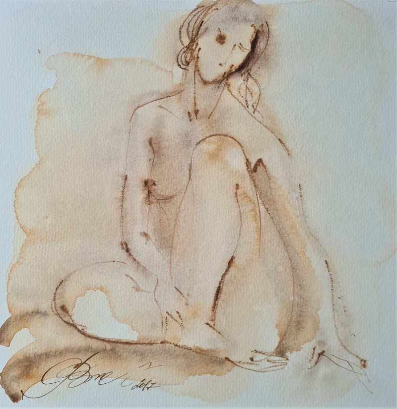 Act No. 7 original painting by Svetlana Ovinova. Nude