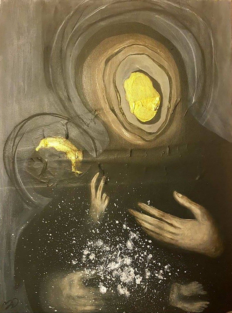 Majd Kara tapytas paveikslas Untitled, Išlaisvinta fantazija , paveikslai internetu