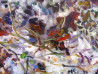 Dalia Čistovaitė tapytas paveikslas Lapai lede VI, Abstrakti tapyba , paveikslai internetu