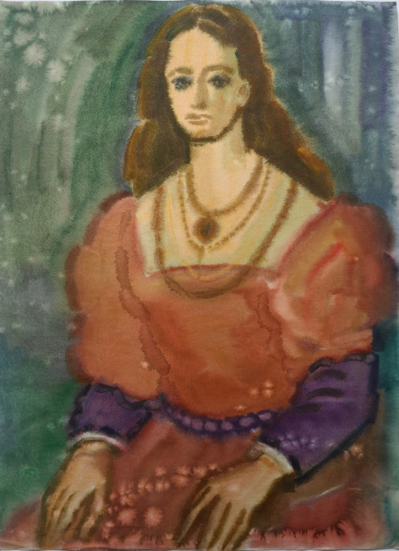Woman original painting by Kazys Abramavičius. Paintings With People