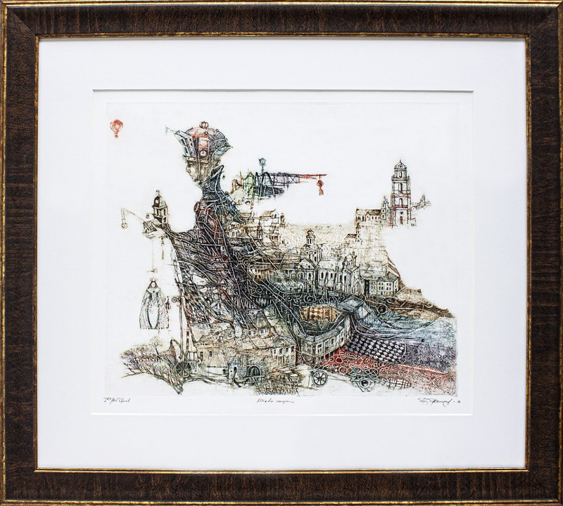 Daiva Staškevičienė tapytas paveikslas Miesto sargas, , paveikslai internetu