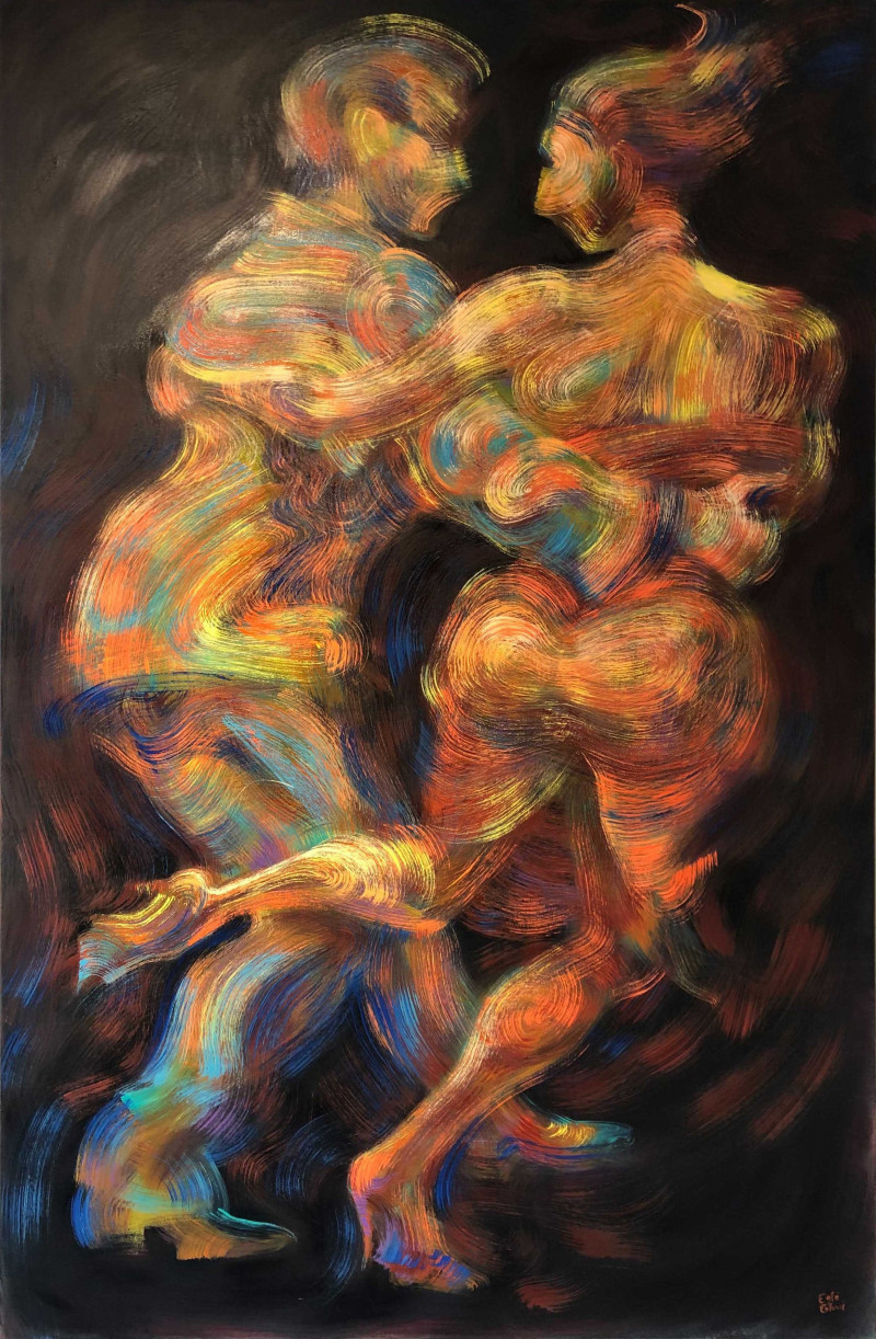 Eglė Colucci tapytas paveikslas Juodas tango, 270-oji sekundė, Šokis - Muzika , paveikslai internetu