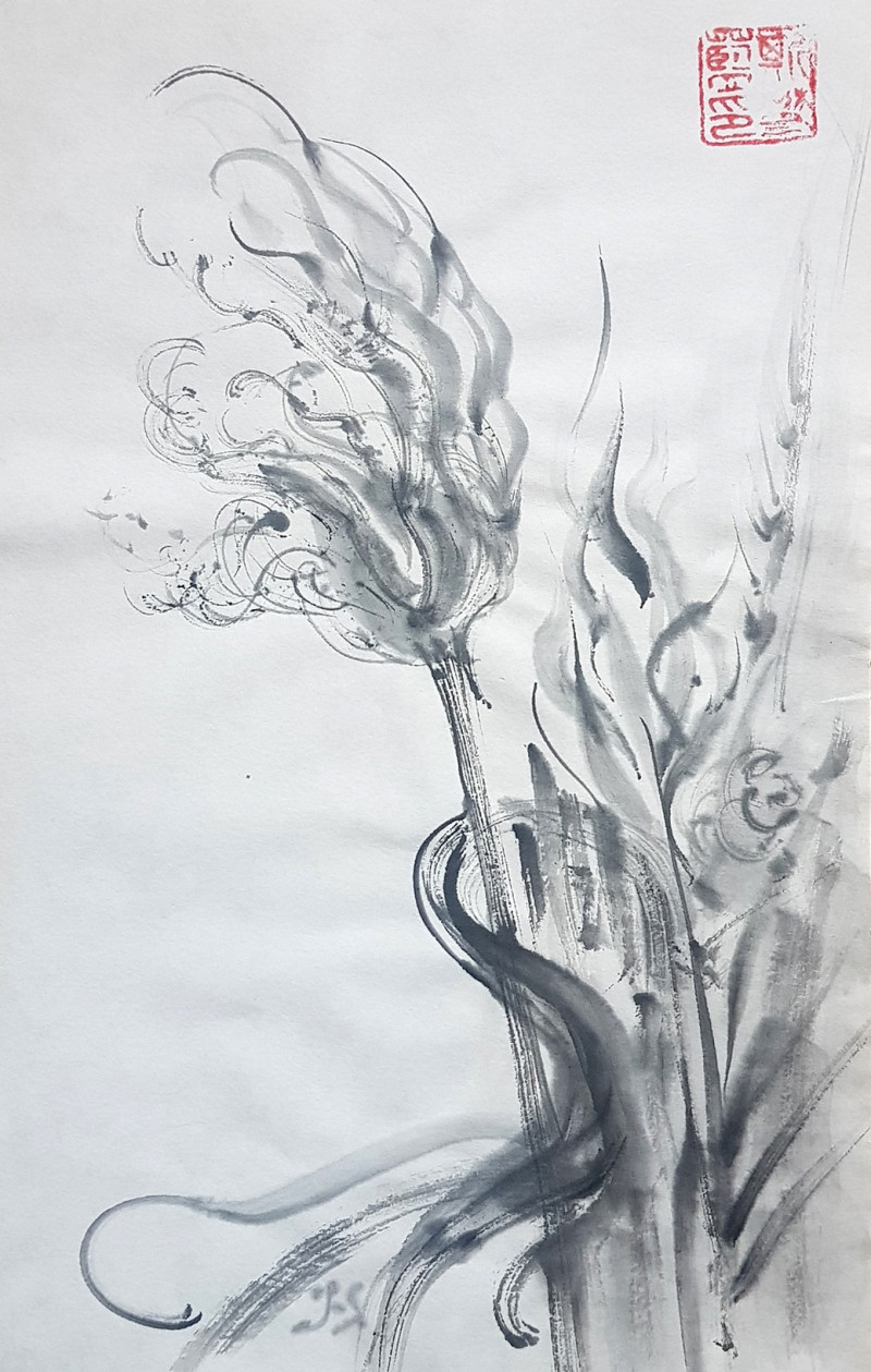 Jolanta Sereikaitė tapytas paveikslas Miskantai, Gėlės , paveikslai internetu