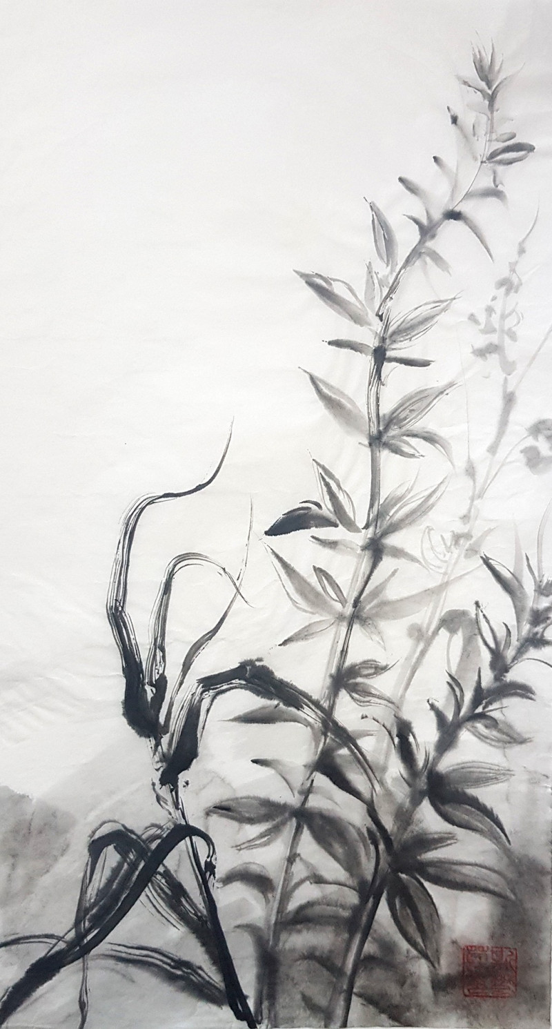 Jolanta Sereikaitė tapytas paveikslas Pieva, Gėlės , paveikslai internetu