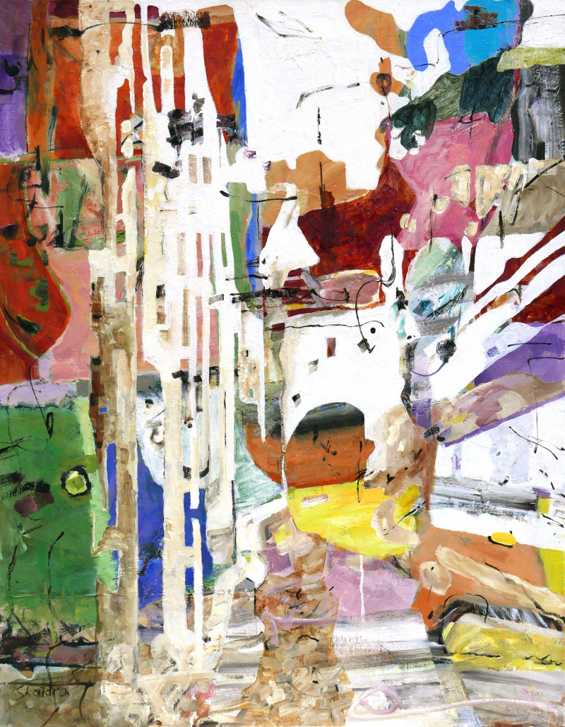 Skaidra Savickas tapytas paveikslas Senamiestis, Ekspresija , paveikslai internetu