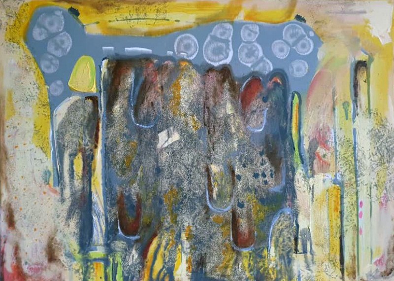 Giedrė Balčiūnaitė tapytas paveikslas The Elephant, Abstrakti tapyba , paveikslai internetu
