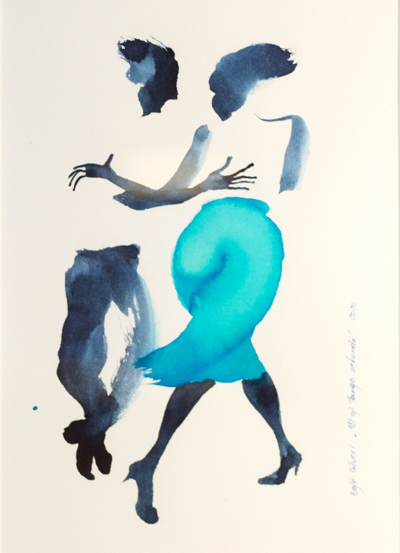 Eglė Colucci tapytas paveikslas 181-oji tango sekundė, Miniatiūros - Maži darbai , paveikslai internetu