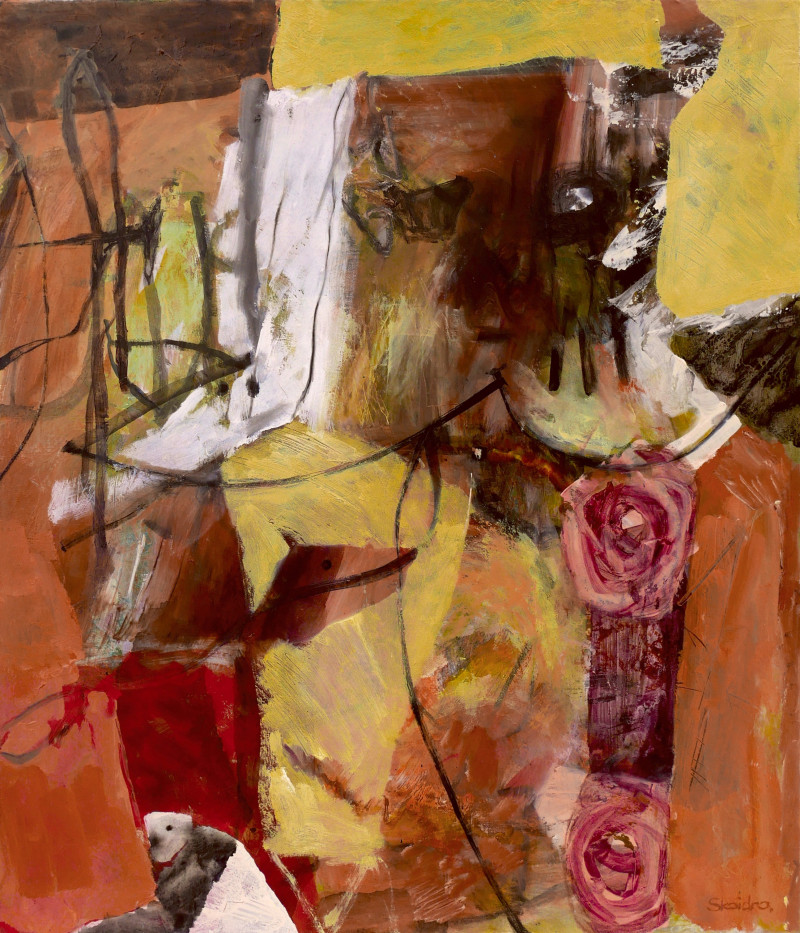 Skaidra Savickas tapytas paveikslas Security, Abstrakti tapyba , paveikslai internetu