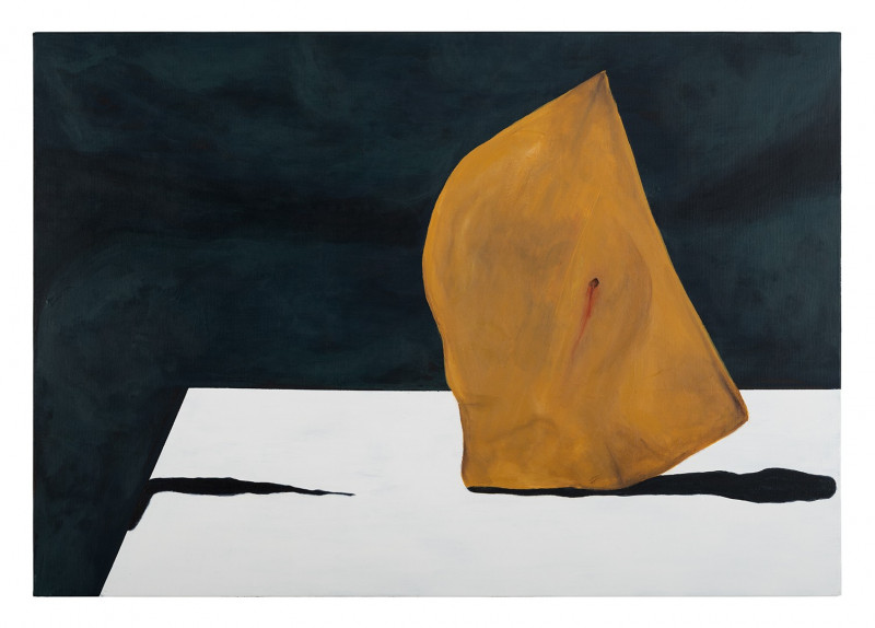 Majd Kara tapytas paveikslas Moving Head in a Paper Bag, Fantastiniai paveikslai , paveikslai internetu