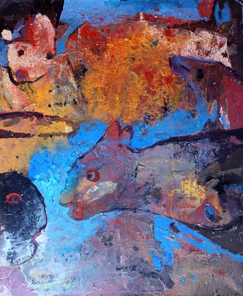 Vilius-Ksaveras Slavinskas tapytas paveikslas Nustebęs, Abstrakti tapyba , paveikslai internetu