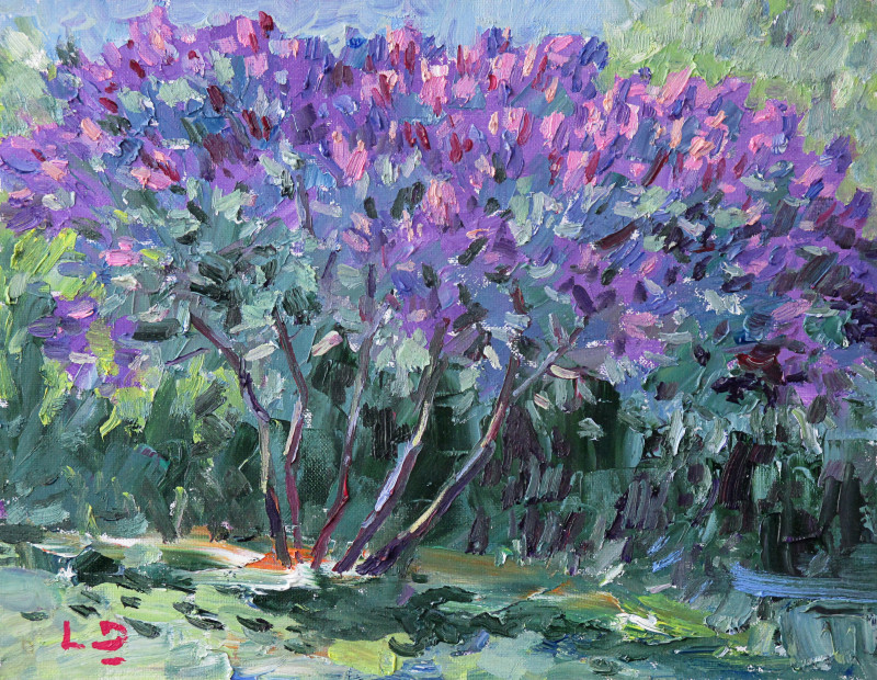 Spring Flowering original painting by Liudvikas Daugirdas. Landscapes