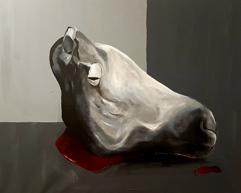 Majd Kara tapytas paveikslas Untitled 2, Animalistiniai paveikslai , paveikslai internetu