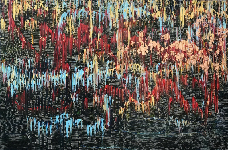 Aušrinė Gudienė tapytas paveikslas Prieik arčiau, Abstrakti tapyba , paveikslai internetu