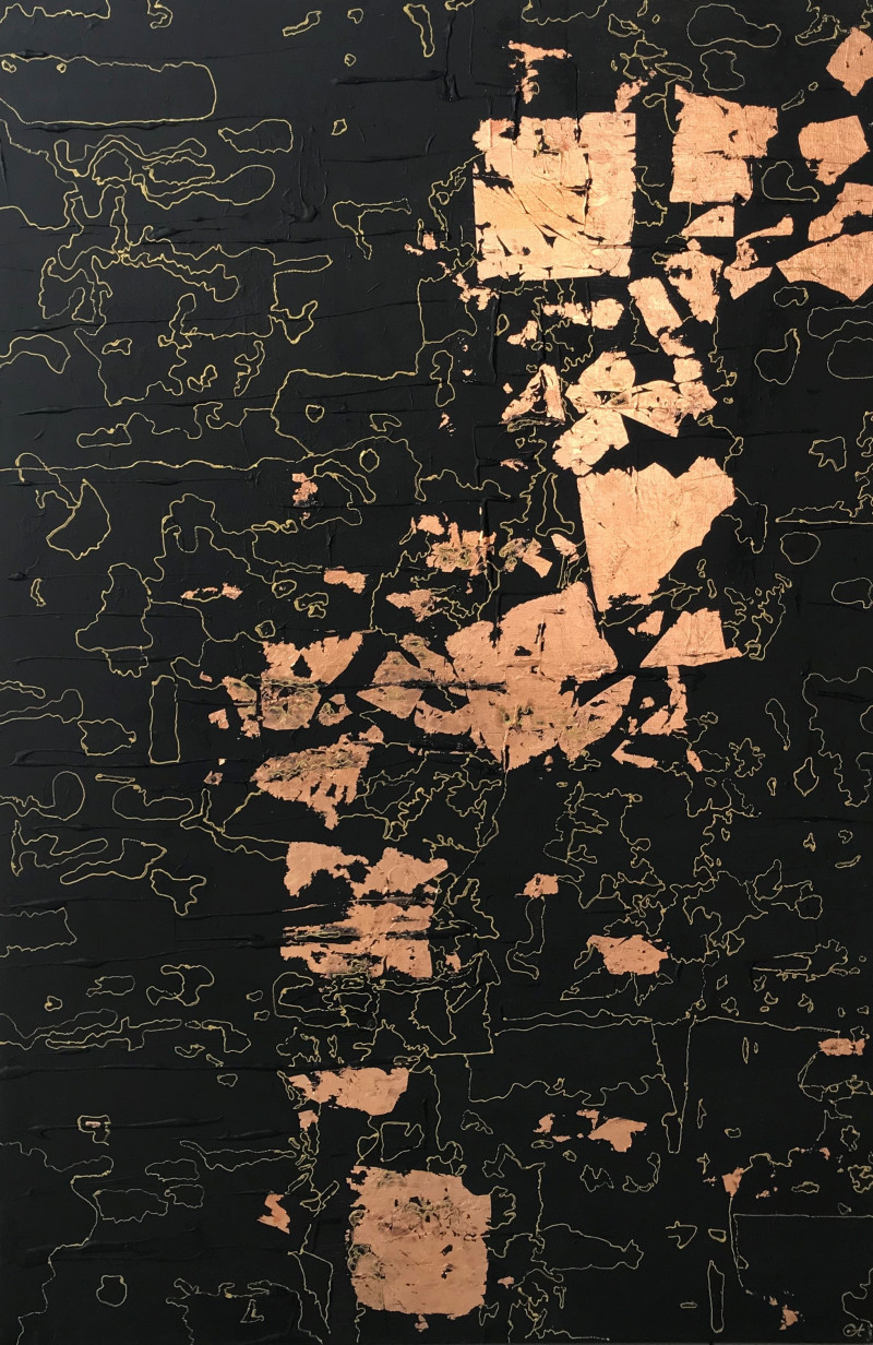 Aušrinė Gudienė tapytas paveikslas Prie juodo ekrano, Ekspresija , paveikslai internetu