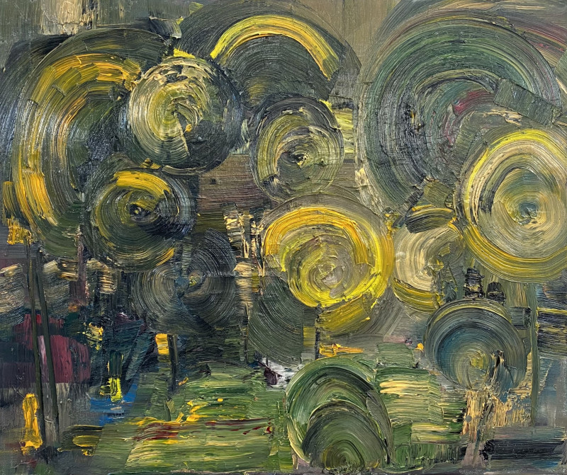 Donata Andriuškevičienė tapytas paveikslas Sodas, Abstrakti tapyba , paveikslai internetu