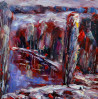 Leonardas Černiauskas tapytas paveikslas Žiemos peizažas 2, Peizažai , paveikslai internetu