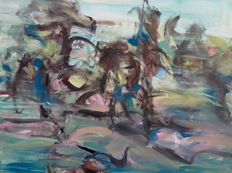 Donata Andriuškevičienė tapytas paveikslas Vėjas, Abstrakti tapyba , paveikslai internetu