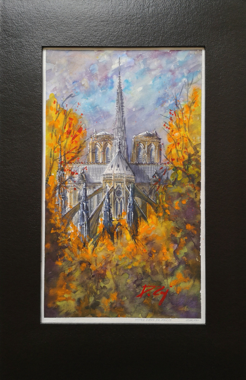 Dmitrij Zuj tapytas paveikslas Notre Dame de Paris, Peizažai , paveikslai internetu