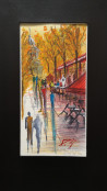 Dmitrij Zuj tapytas paveikslas Paris. Cafe Tabac de la Sorbonne, Urbanistinė tapyba , paveikslai internetu