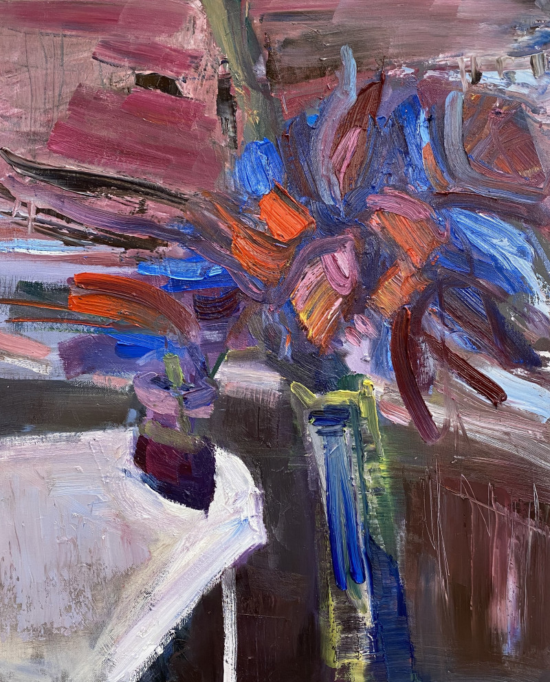 Donata Andriuškevičienė tapytas paveikslas Penktadienis, Abstrakti tapyba , paveikslai internetu