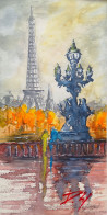 Dmitrij Zuj tapytas paveikslas Paris, Ponte Alexander III, Urbanistinė tapyba , paveikslai internetu