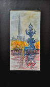 Dmitrij Zuj tapytas paveikslas Paris, Ponte Alexander III, Urbanistinė tapyba , paveikslai internetu