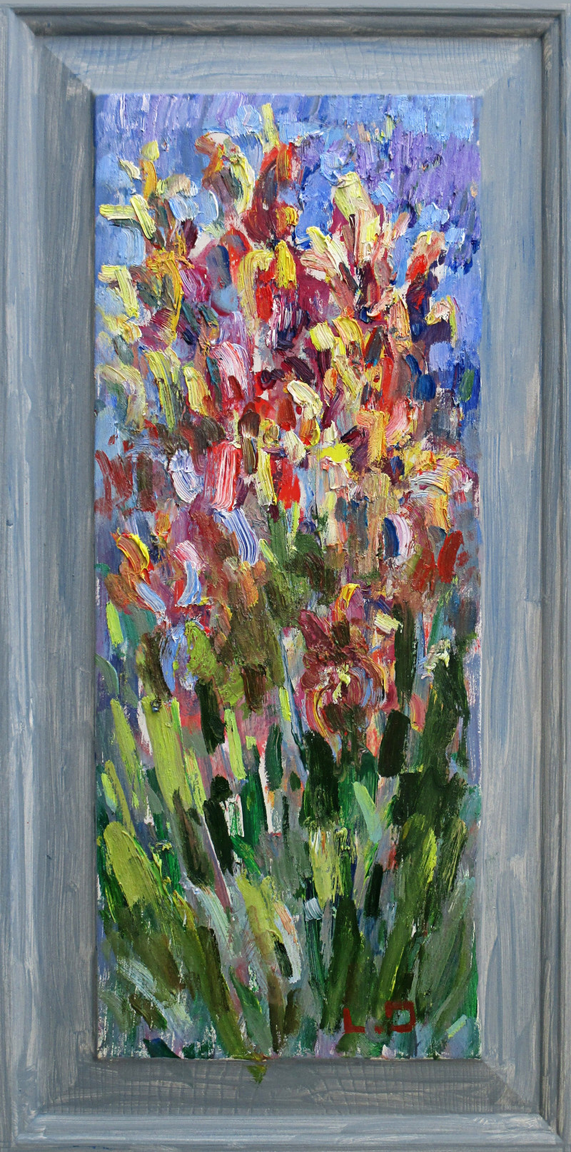 Irises original painting by Liudvikas Daugirdas. Flowers