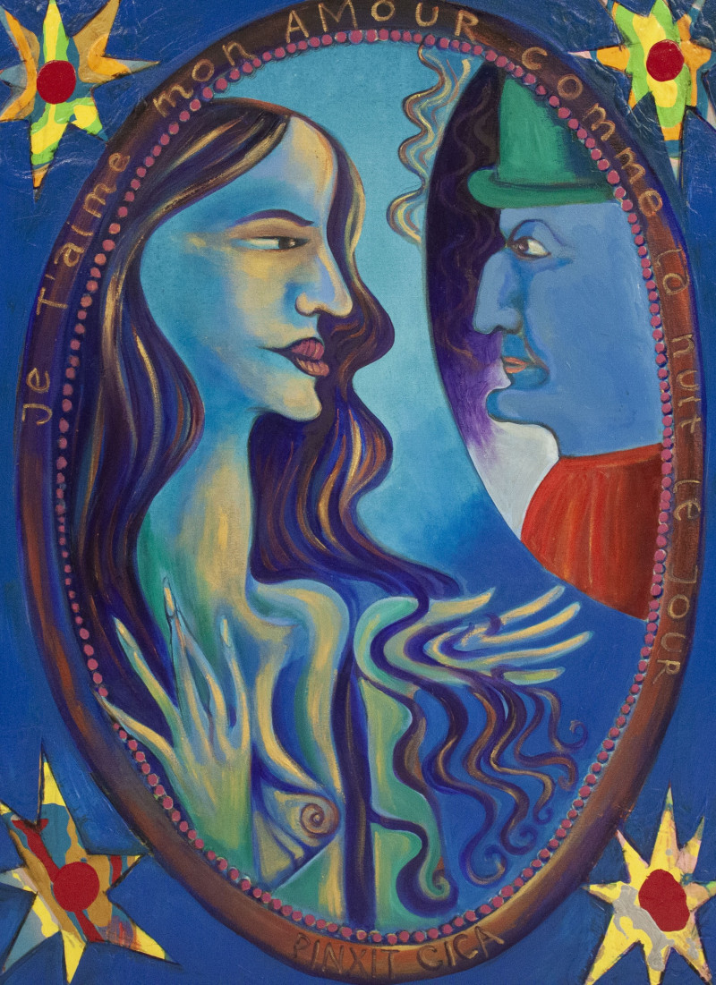 Mirror Of Love original painting by Linas Cicėnas. Fantastic