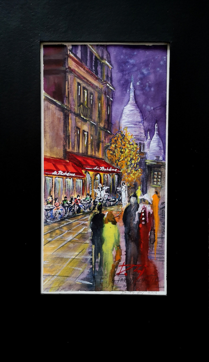 Dmitrij Zuj tapytas paveikslas Paris. Montmartre, Urbanistinė tapyba , paveikslai internetu
