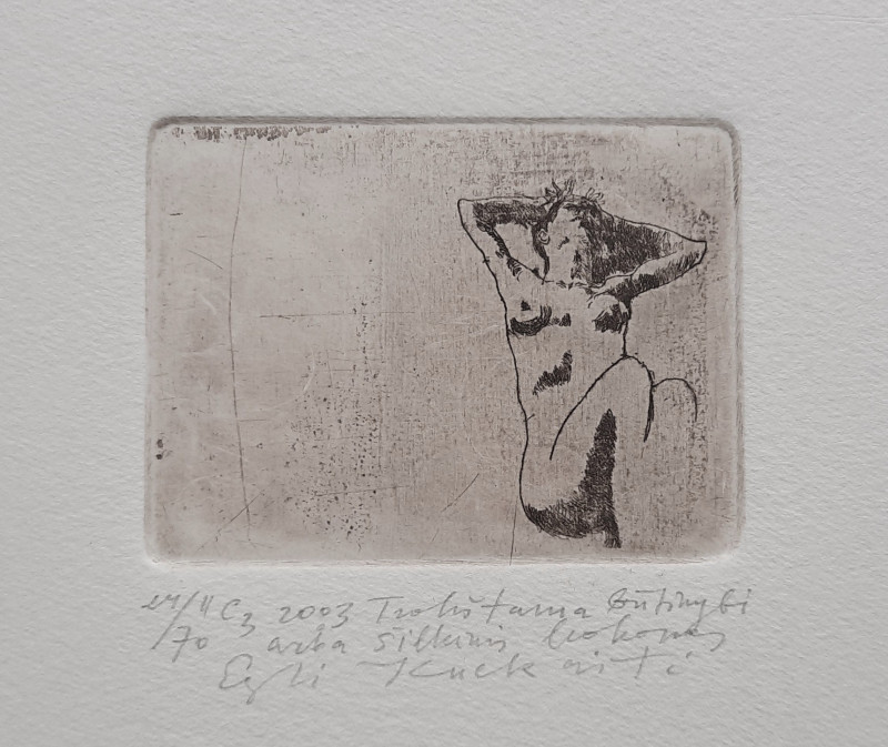Eglė Kuckaitė tapytas paveikslas Trokštama būtinybė arba Šilkinis Kokonas, Grafika ir spauda , paveikslai internetu