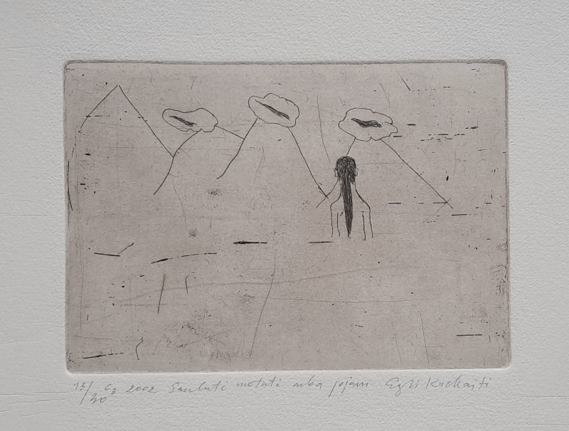 Eglė Kuckaitė tapytas paveikslas Saulute Motute arba Jojam, Grafika ir spauda , paveikslai internetu
