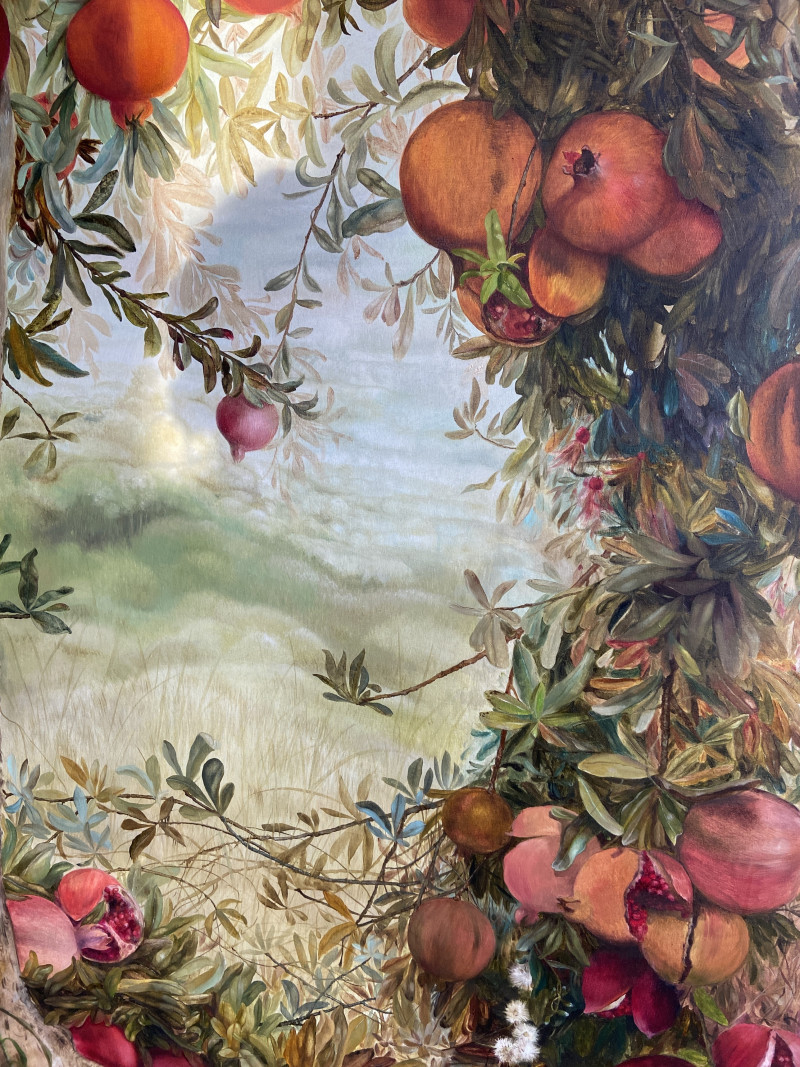 Onutė Juškienė tapytas paveikslas Sodas kalnuose, Rinktiniai peizažai , paveikslai internetu