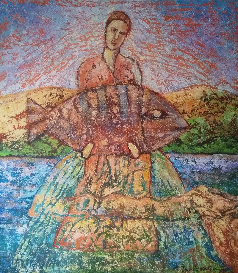 Romas Žmuidzinavičius tapytas paveikslas Neringos gausybės, Fantastiniai paveikslai , paveikslai internetu