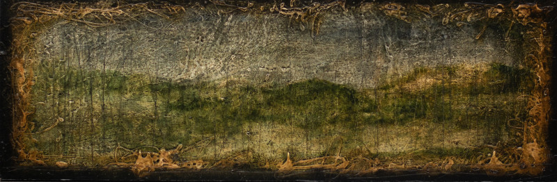Arvydas Karvelis tapytas paveikslas Pailgas, minorinis, subraižytas ir dar su raitūzais, Abstrakti tapyba , paveikslai internetu