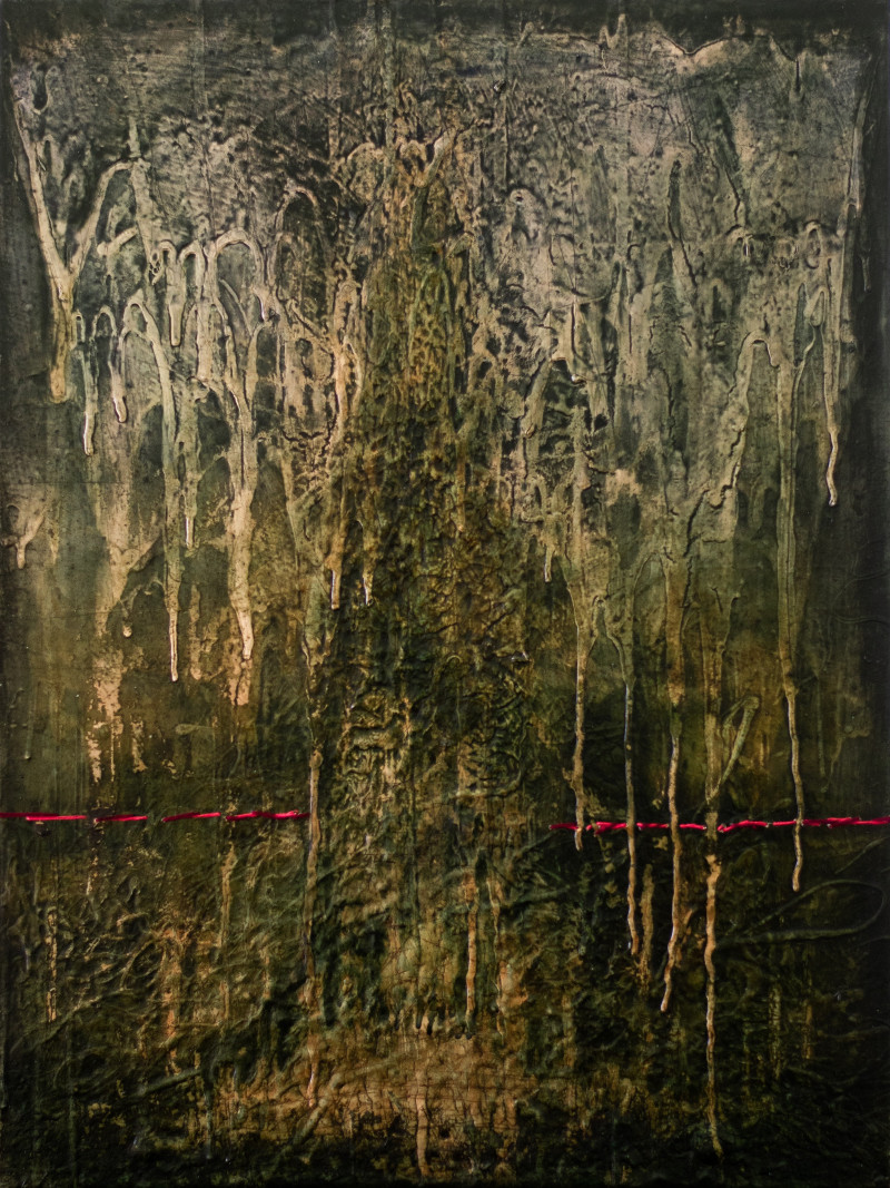 Arvydas Karvelis tapytas paveikslas Tiesusis siuvinėjimas, Abstrakti tapyba , paveikslai internetu