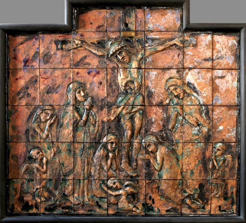 Raimonda Jatkevičiūtė-Kasparavičienė tapytas paveikslas Crucifix, Kita technika , paveikslai internetu