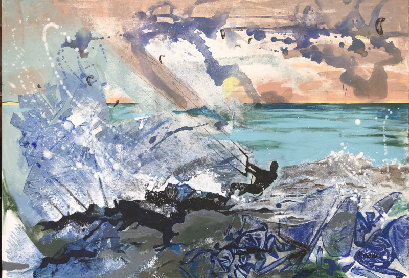 Alma Karalevičienė tapytas paveikslas Bangose, Išlaisvinta fantazija , paveikslai internetu