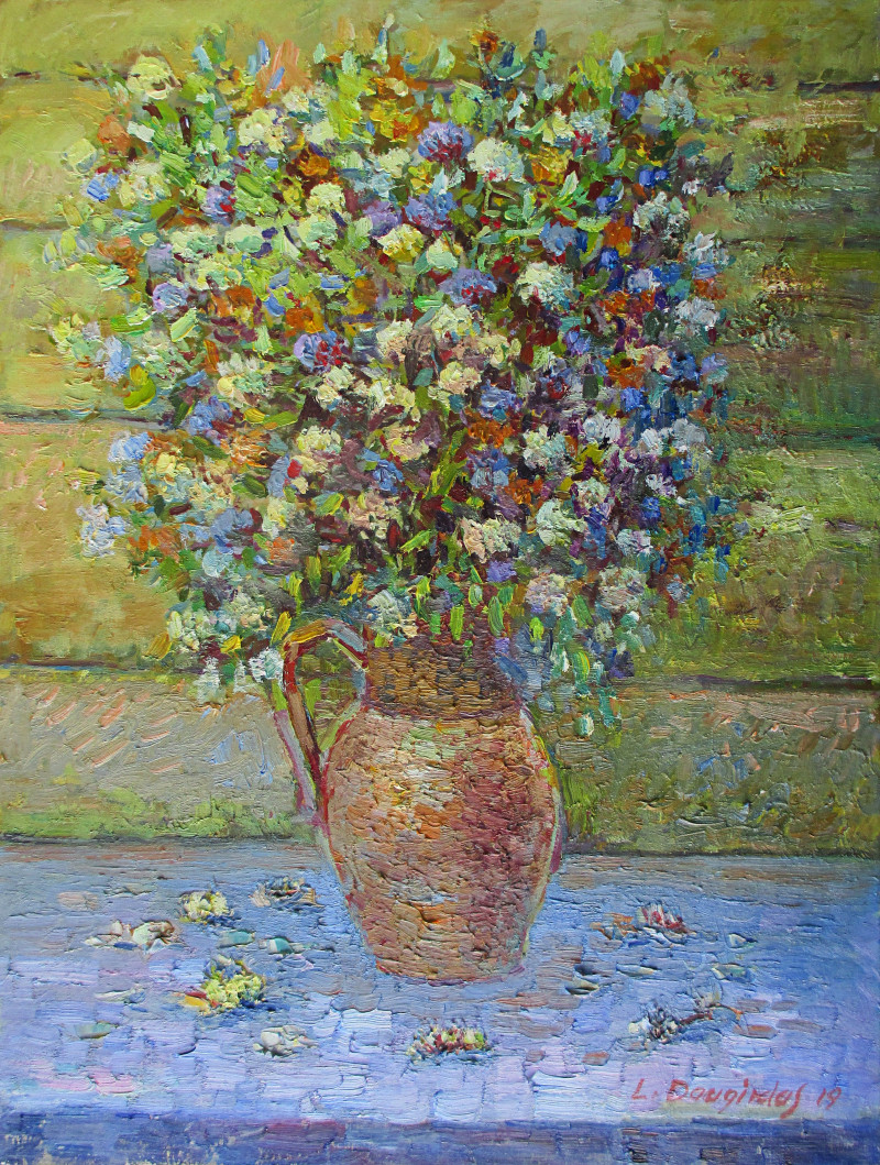 Liudvikas Daugirdas tapytas paveikslas Laukinės gėlės, Gėlės , paveikslai internetu