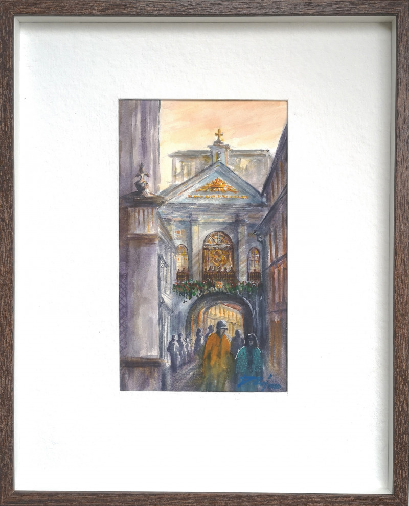 Dmitrij Zuj tapytas paveikslas Vilnius/Aušros vartai, Urbanistinė tapyba , paveikslai internetu