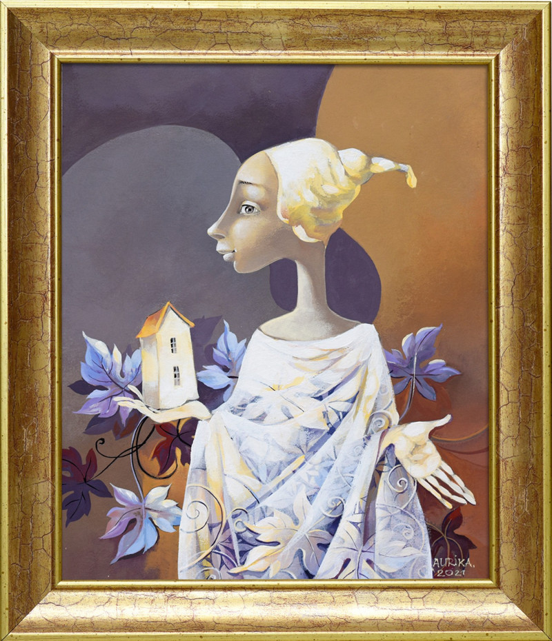 Aurika tapytas paveikslas Namų Angelas, Fantastiniai paveikslai , paveikslai internetu
