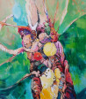 Rita Krupavičiūtė tapytas paveikslas Linksma istorija, Abstrakti tapyba , paveikslai internetu