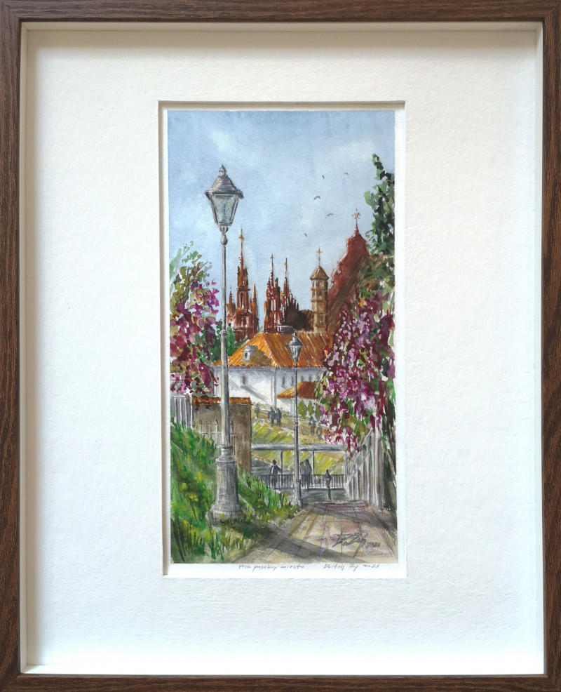 Dmitrij Zuj tapytas paveikslas Prie pasakų miesto, Urbanistinė tapyba , paveikslai internetu