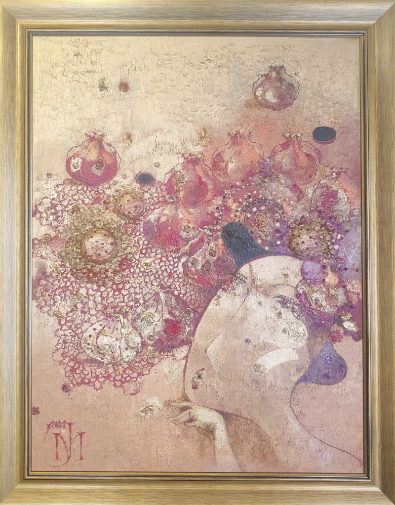 Milda Jonušauskienė tapytas paveikslas Granatas, Fantastiniai paveikslai , paveikslai internetu