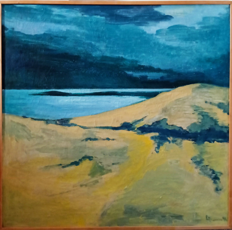 Wide Sea original painting by Romanas Borisovas. Landscapes